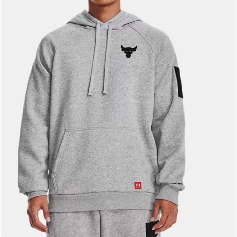 Under Armour Men Project Rock Rival Fleece Veterans Day Hoodie New‎ With Tags